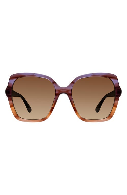 Stuart Weitzman 56mm Gradient Square Sunglasses