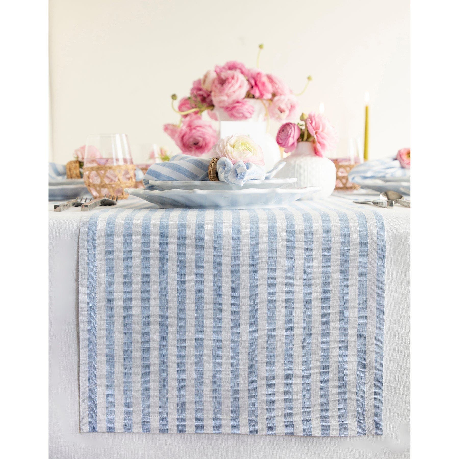 Sky Blue and White