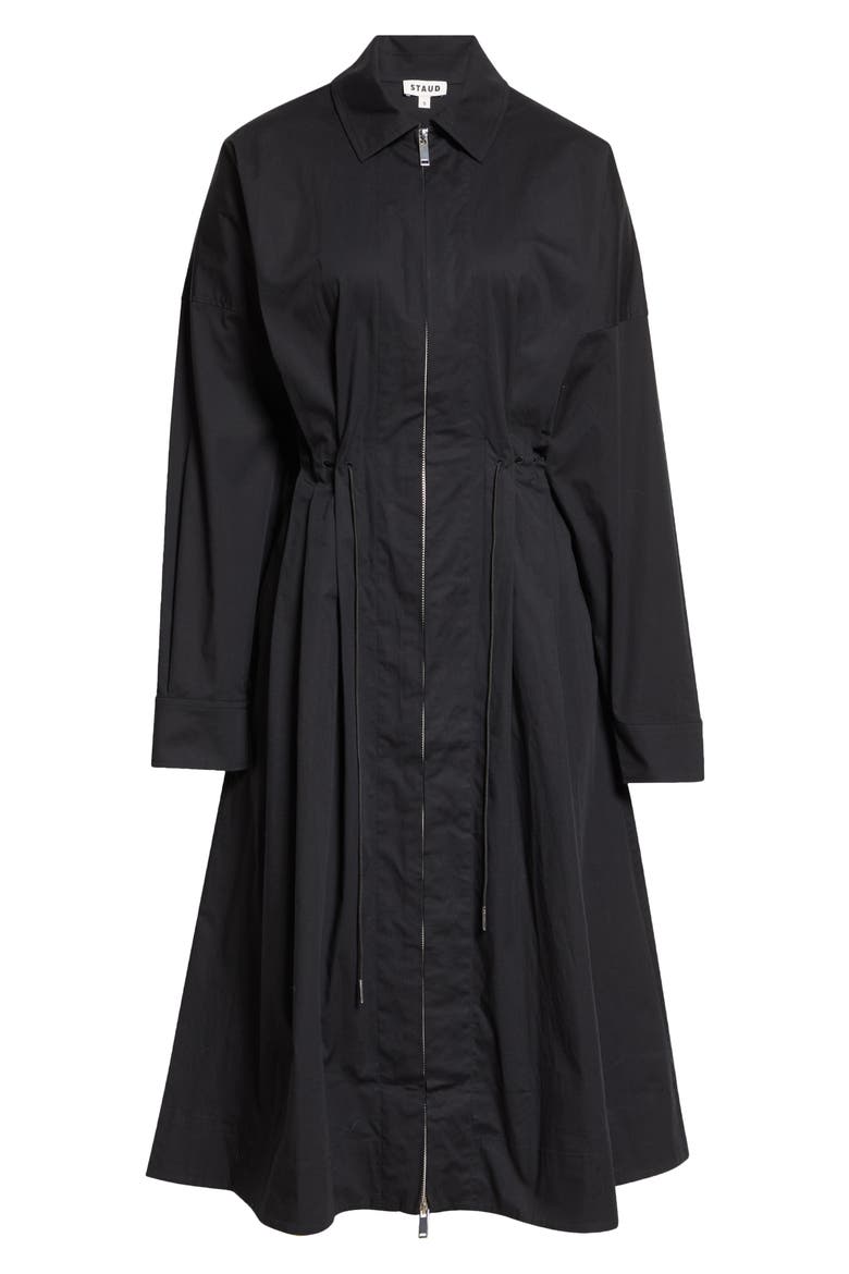 Chi Midi Shirtdress, Alternate, color, BLACK