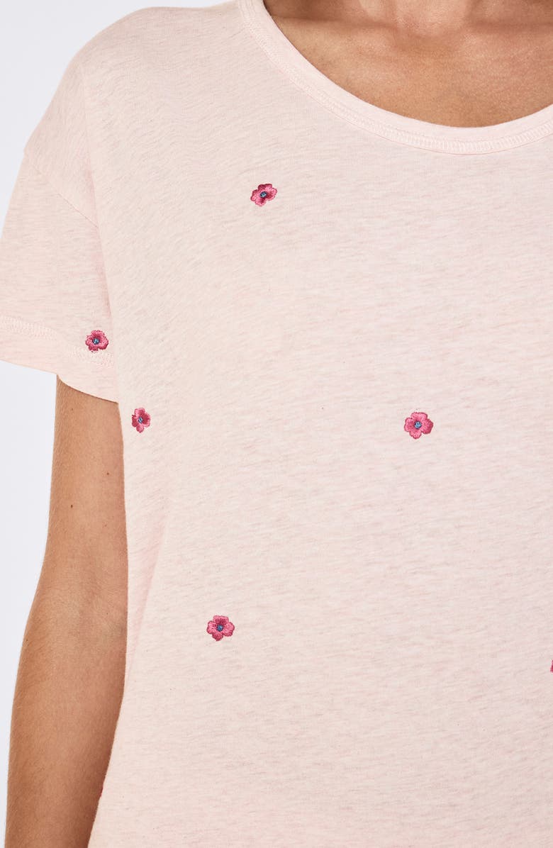 Papinelle Jada Posy Organic Cotton Pajamas, Alternate, color, Petal Pink