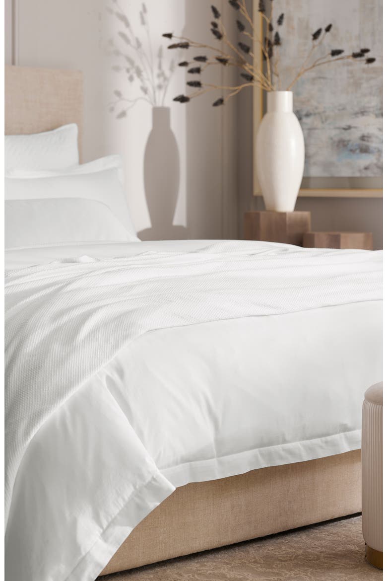 Lightweight Bed Blanket, Alternate, color, WHITE