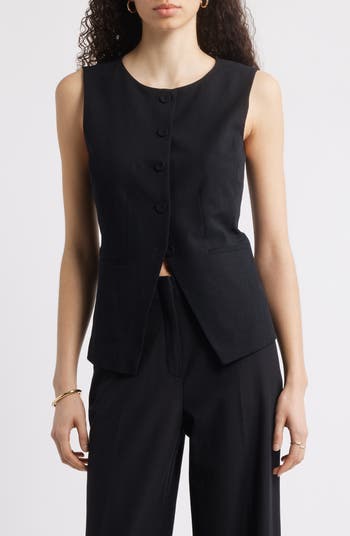 nagonstans asymmetry slit vest