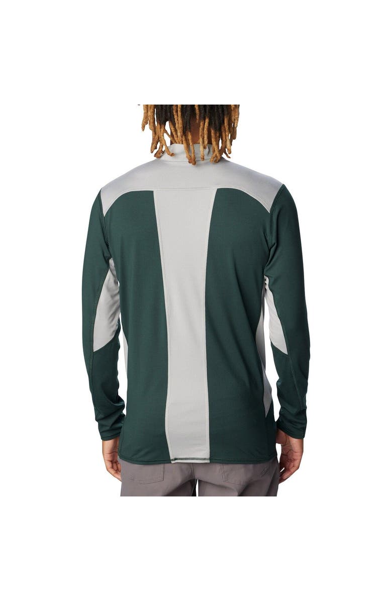 Columbia Men's Columbia Green Michigan State Spartans Tech Trail<sup>™</sup> Omni-Shade Quarter-Zip Top, Alternate, color, Green