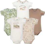 Hudson Baby Comfortable Cotton Bodysuits 5pk