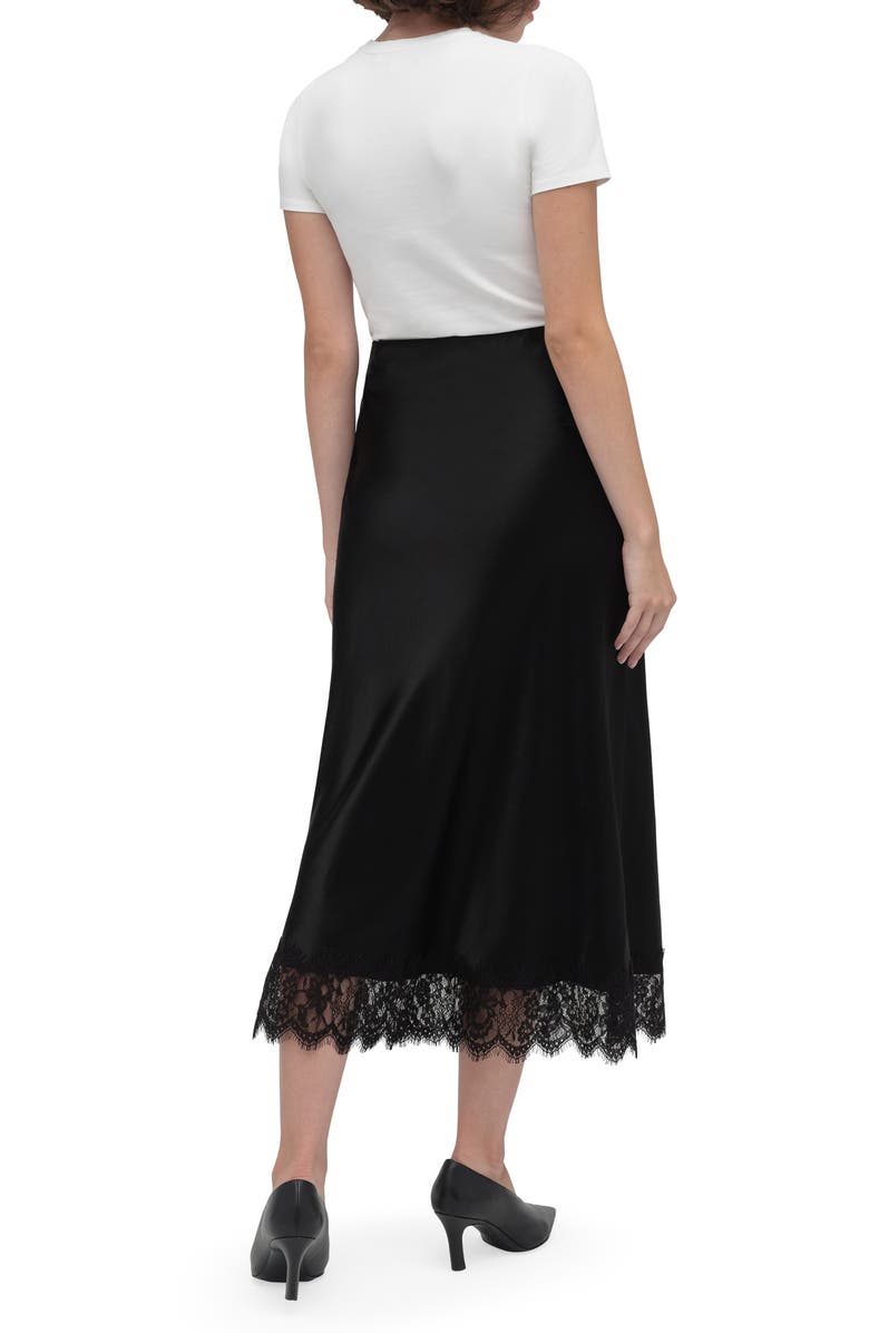 Favorite Daughter The Lacy Favorite Satin Midi Skirt, Alternate, color,