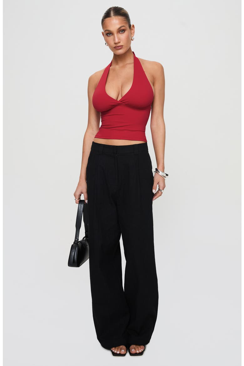 Whimsy Halter Top, Alternate, color, RED