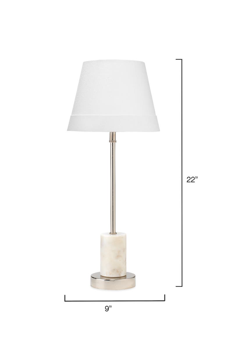 JAMIE YOUNG Darcey Marble Table Lamp, Alternate, color, White