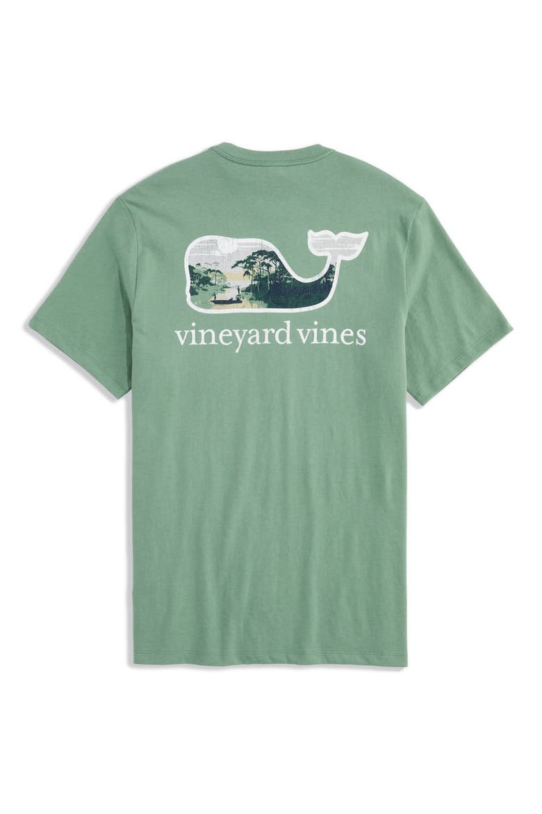 Low Country Whale Graphic Pocket T-Shirt, Alternate, color, OLIVE DUSK