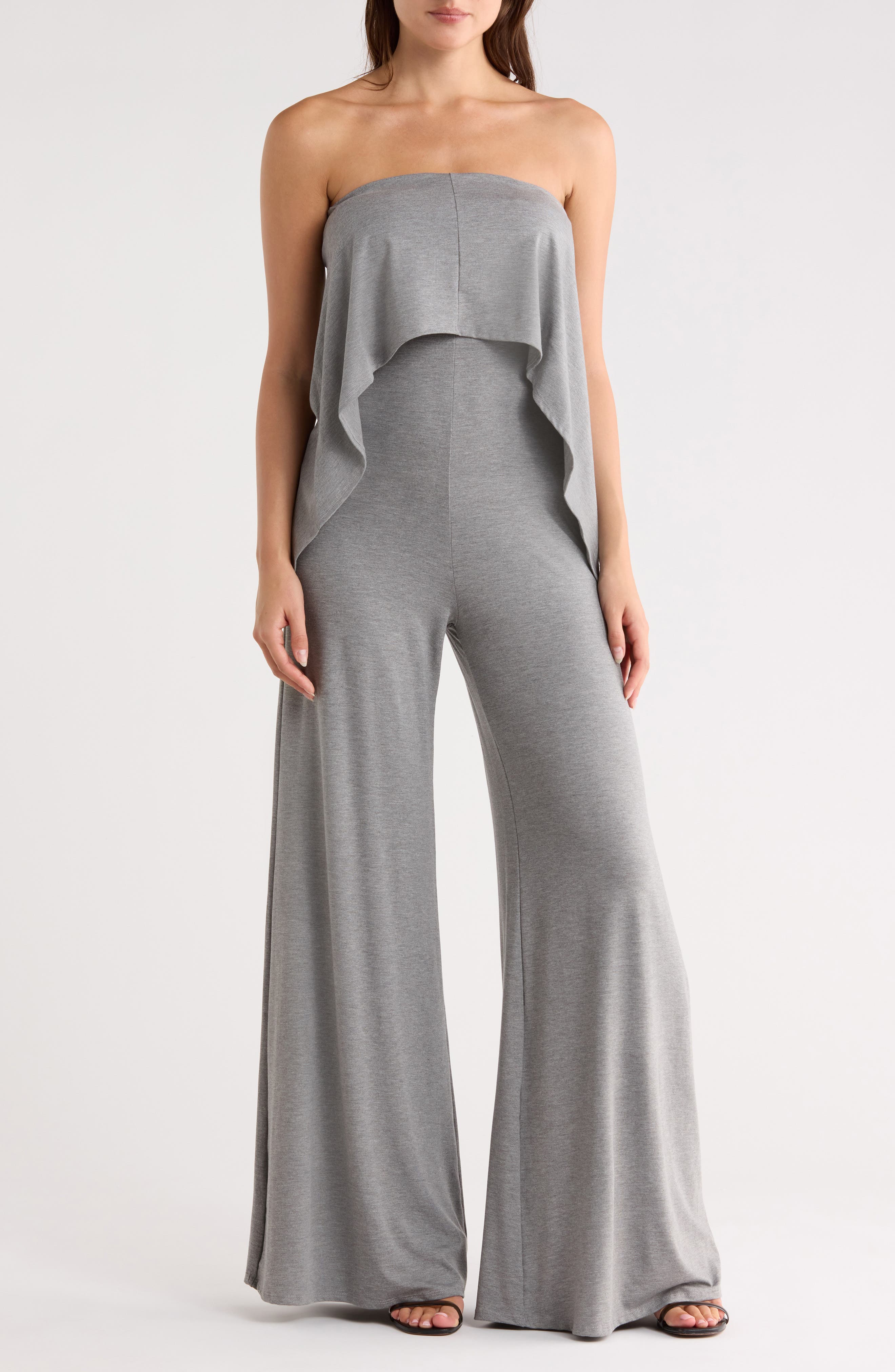 GO COUTURE Strapless Popover Jumpsuit