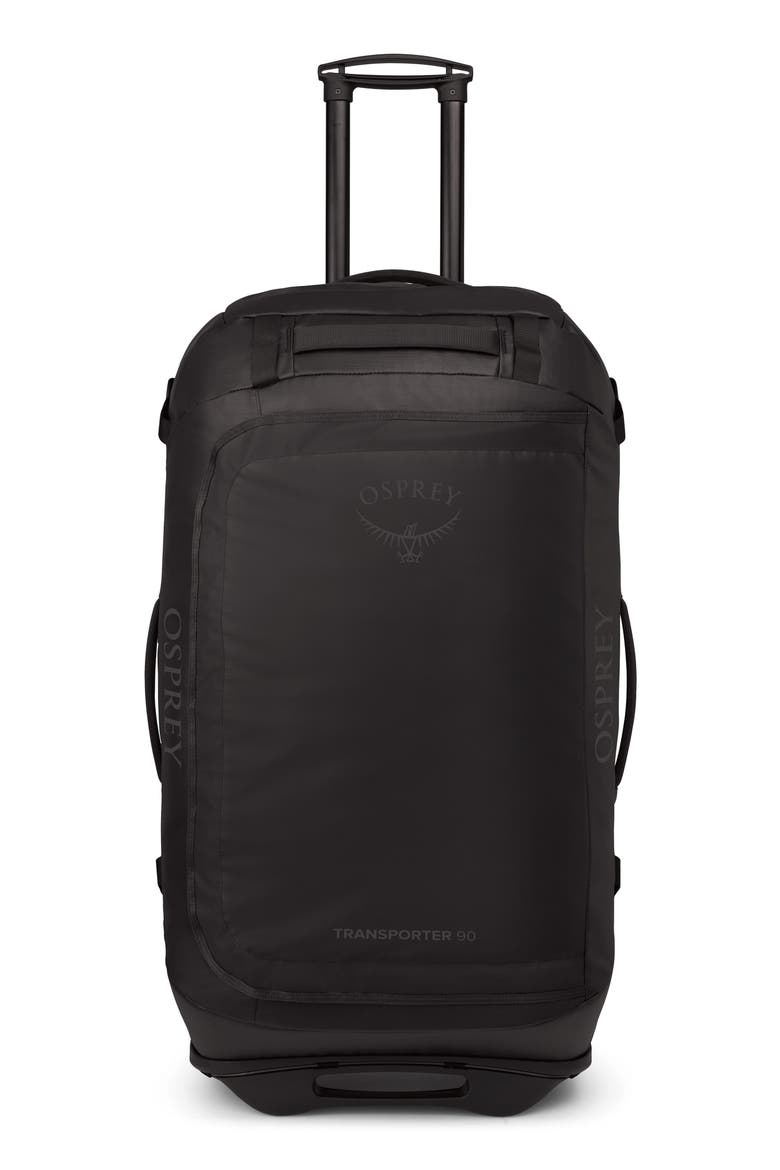 Transporter 90-Liter Duffle Wheeled Luggage, Main, color, RAVEN BLACK/BLACK
