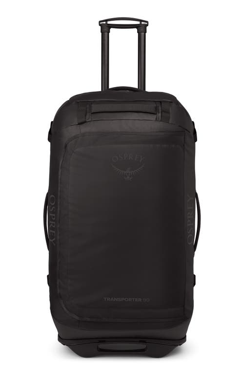 Osprey Transporter 90-liter Duffle Wheeled Luggage In Raven Black/black