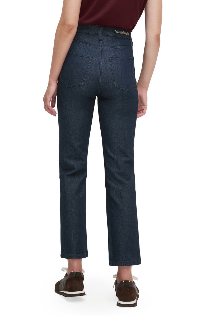 Favorite Daughter The Valentina Super High Waist Ankle Straight Leg Jeans, Alternate, color, Pepper