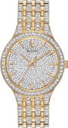 BULOVA Pavé Crystal Bracelet Watch, 40mm