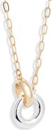 Nordstrom Polished Link Circle Necklace