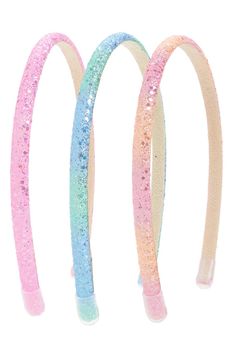 Cara Kids' 3-Pack Glitter Headbands, Main, color, Pink Multi