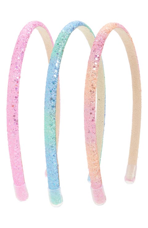 Kids' 3-Pack Glitter Headbands