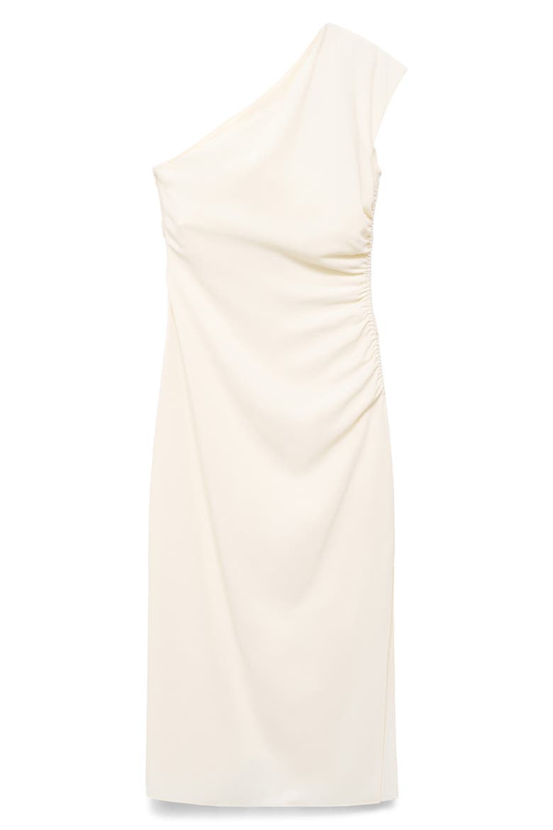 One-Shoulder Dress, Alternate, color, OFF WHITE