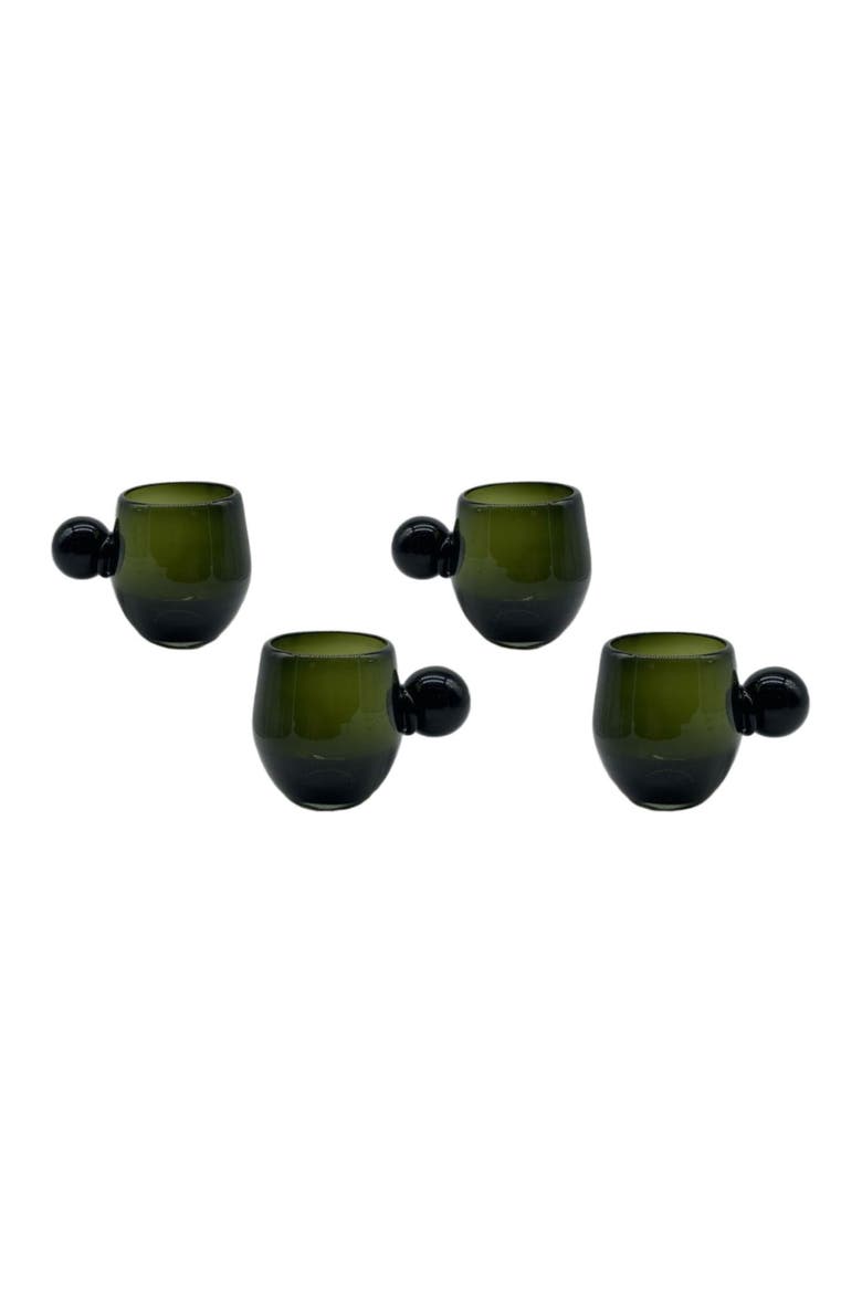Potosí Glass - Set of 4, Alternate, color, Green