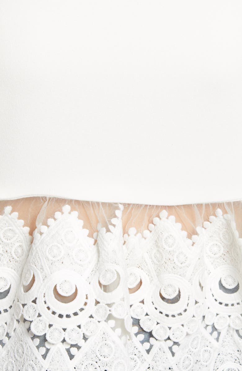 Endless Rose Lace Scallop Peplum Camisole, Alternate, color,