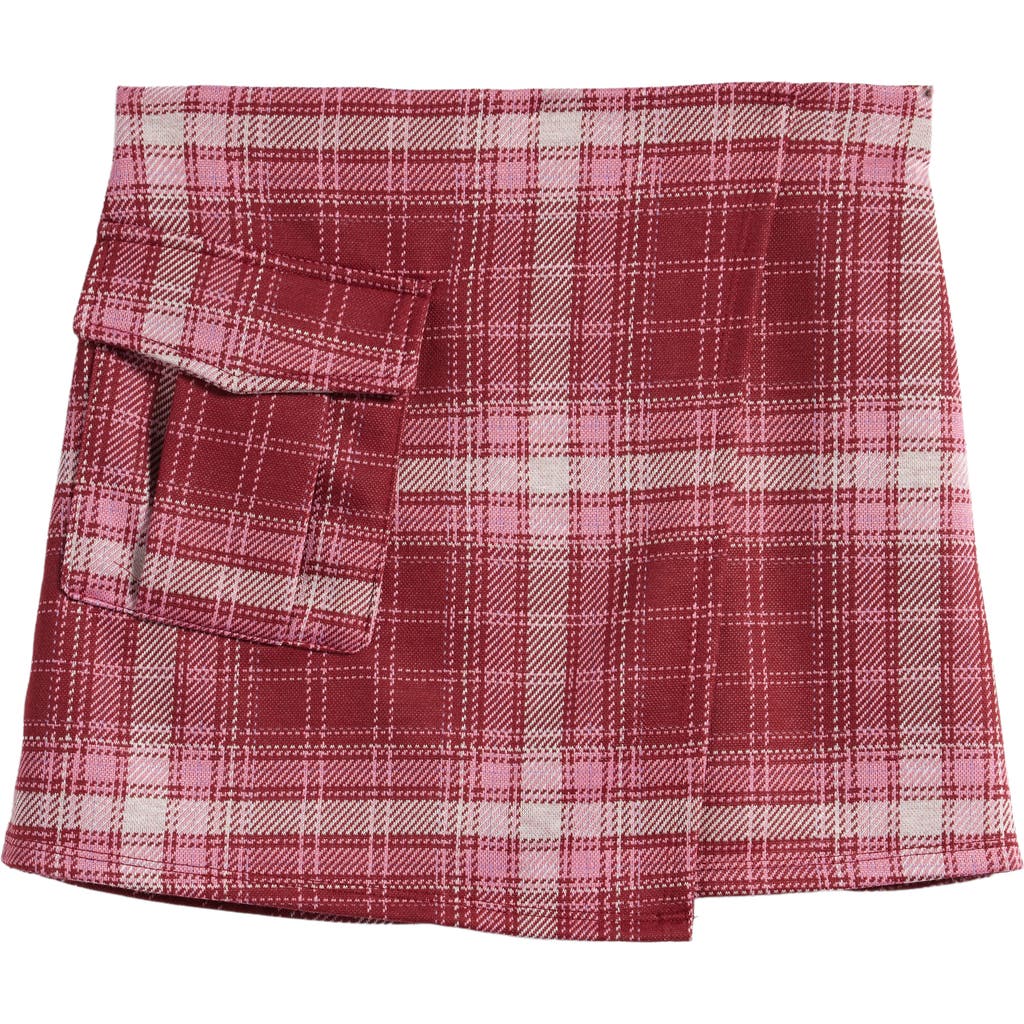 LOVE, FIRE LOVE, FIRE KIDS' PLAID SKORT