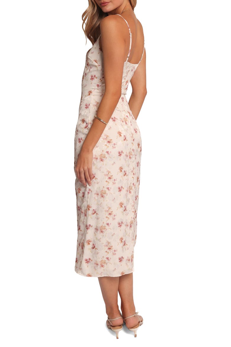 Elysian Floral Print Midi Dress, Alternate, color, PINK FLORAL