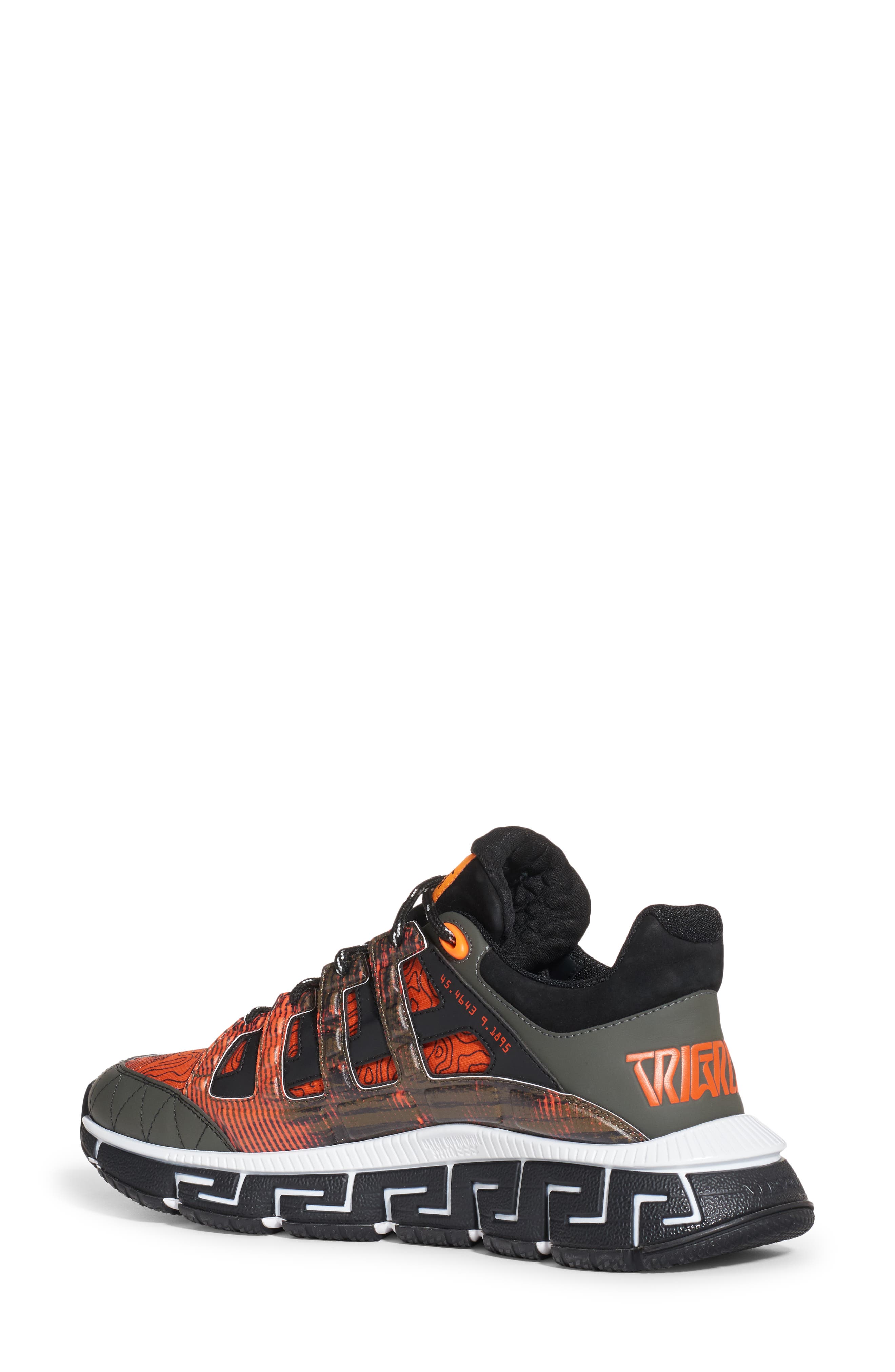 Trigreca Low Top Sneaker, Alternate, color, ORANGE/ GREY