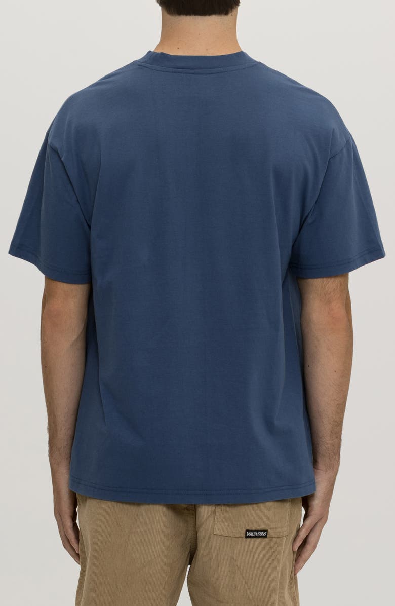 Maui & Sons x Pabst Blue Ribbon Surf Graphic T-Shirt, Alternate, color, Navy