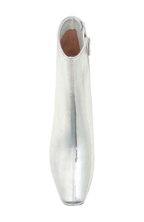 Linea Paolo Wrenly Block Heel Bootie In Silver