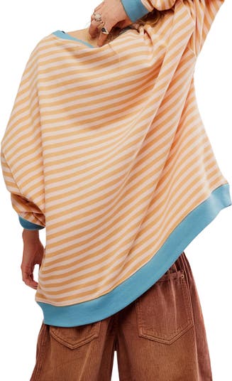 Oversize Stripe Sweatshirt