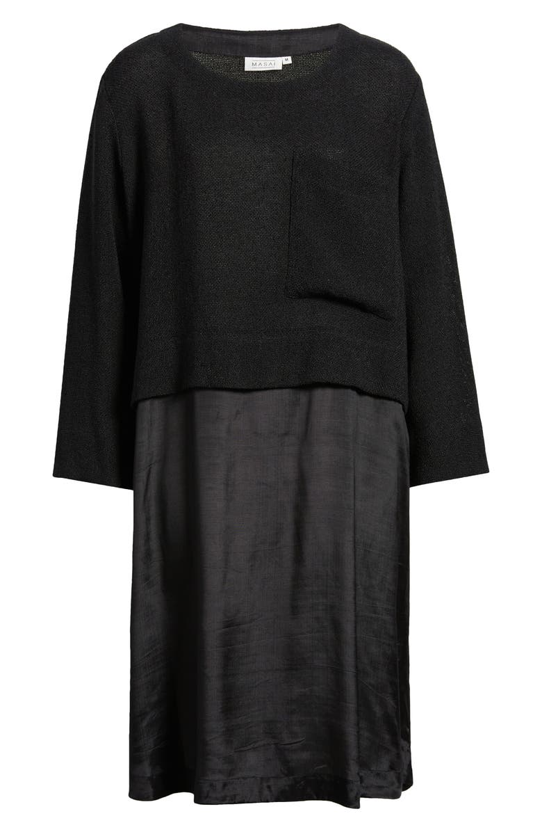 Masai Copenhagen Nonah Mixed Media Dress, Alternate, color, 