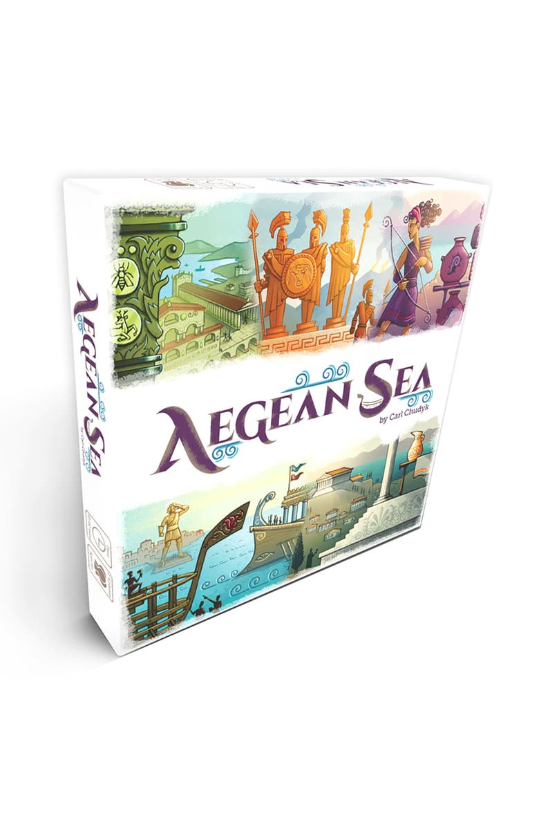 Asmadi Games Aegean Sea Strategy Card Game, Take Charge Of Ancient Peoples, 25 Players, Main, color, Multicolored