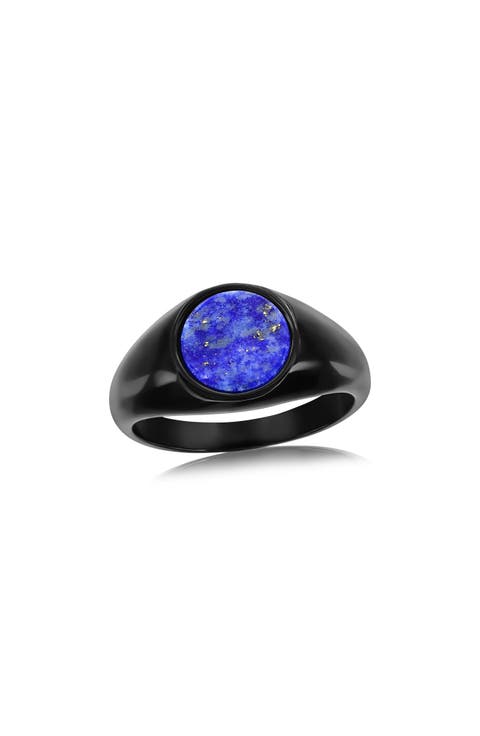 Men's Inlay Signet Ring