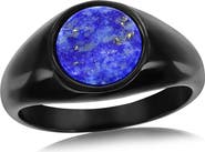 Metallo Men's Inlay Signet Ring