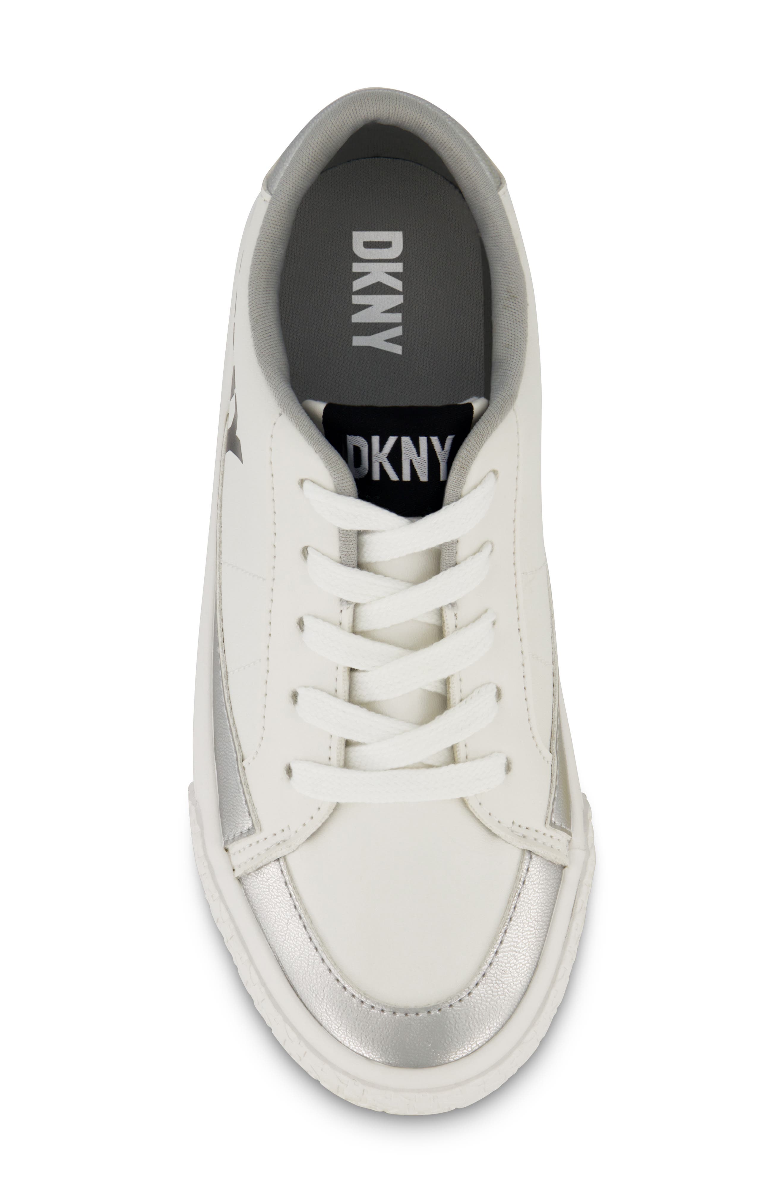 DKNY Kids' Hannah Marabel Sneaker, Alternate, color, White
