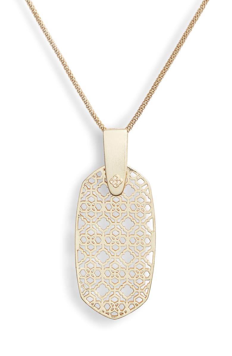 Kendra Scott Inez Filigree Pendant Necklace, Alternate, color, 