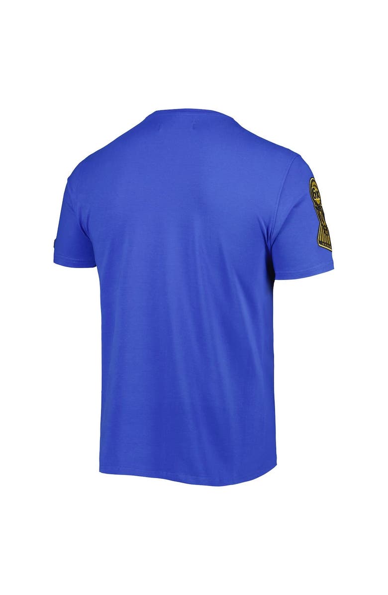 PRO STANDARD Men's Pro Standard Royal Golden State Warriors Hometown Chenille T-Shirt, Alternate, color, Royal