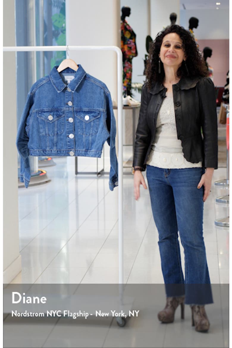 Crop Denim Trucker Jacket video