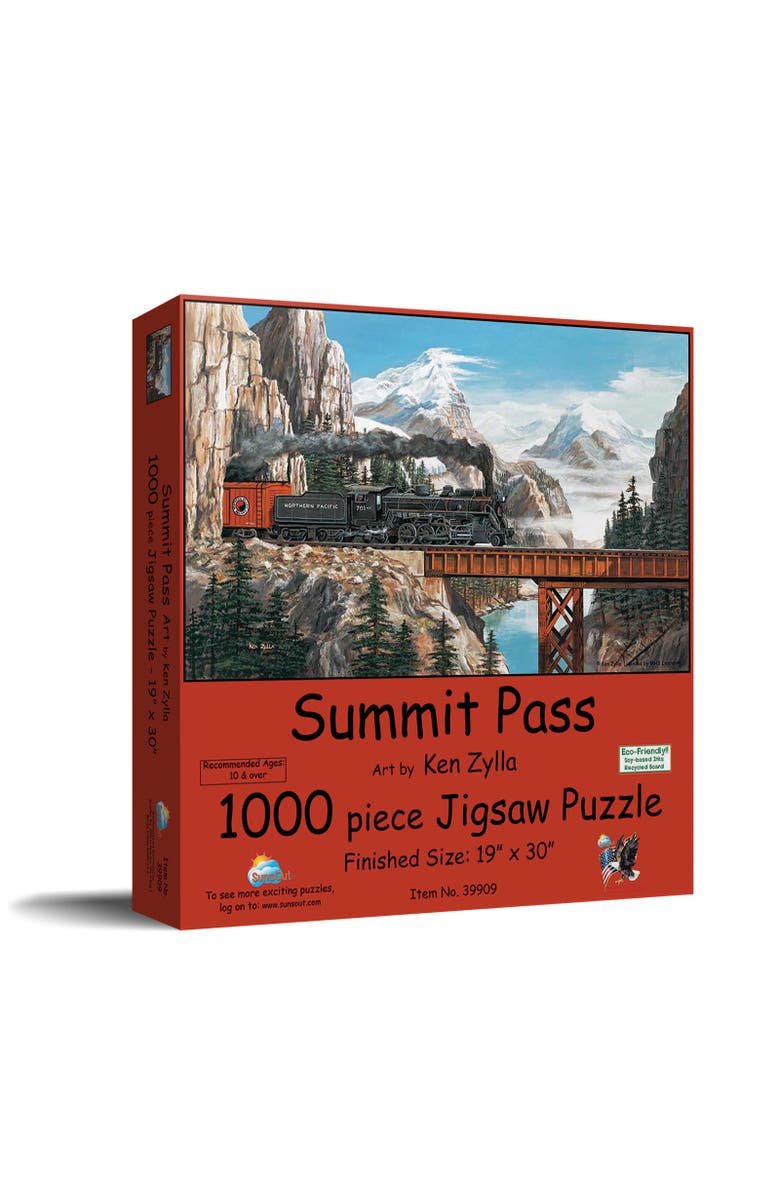 Sunsout Summit Pass 1000 piece Jigsaw Puzzle for Adults, Main, color, Multicolor