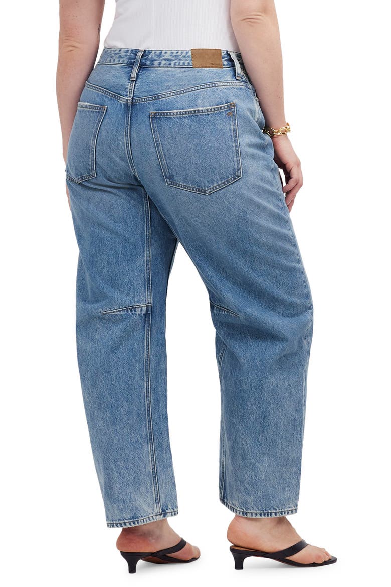 The Darted Barrel Leg Jeans, Alternate, color, DOBBINS WASH