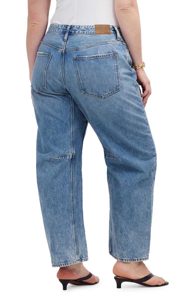 Madewell The Darted Barrel Leg Jeans, Alternate, color, 