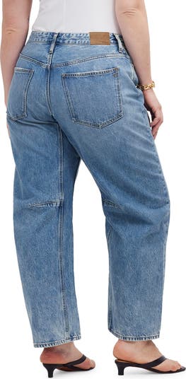 Madewell The Darted Barrel Leg Jeans | Nordstrom
