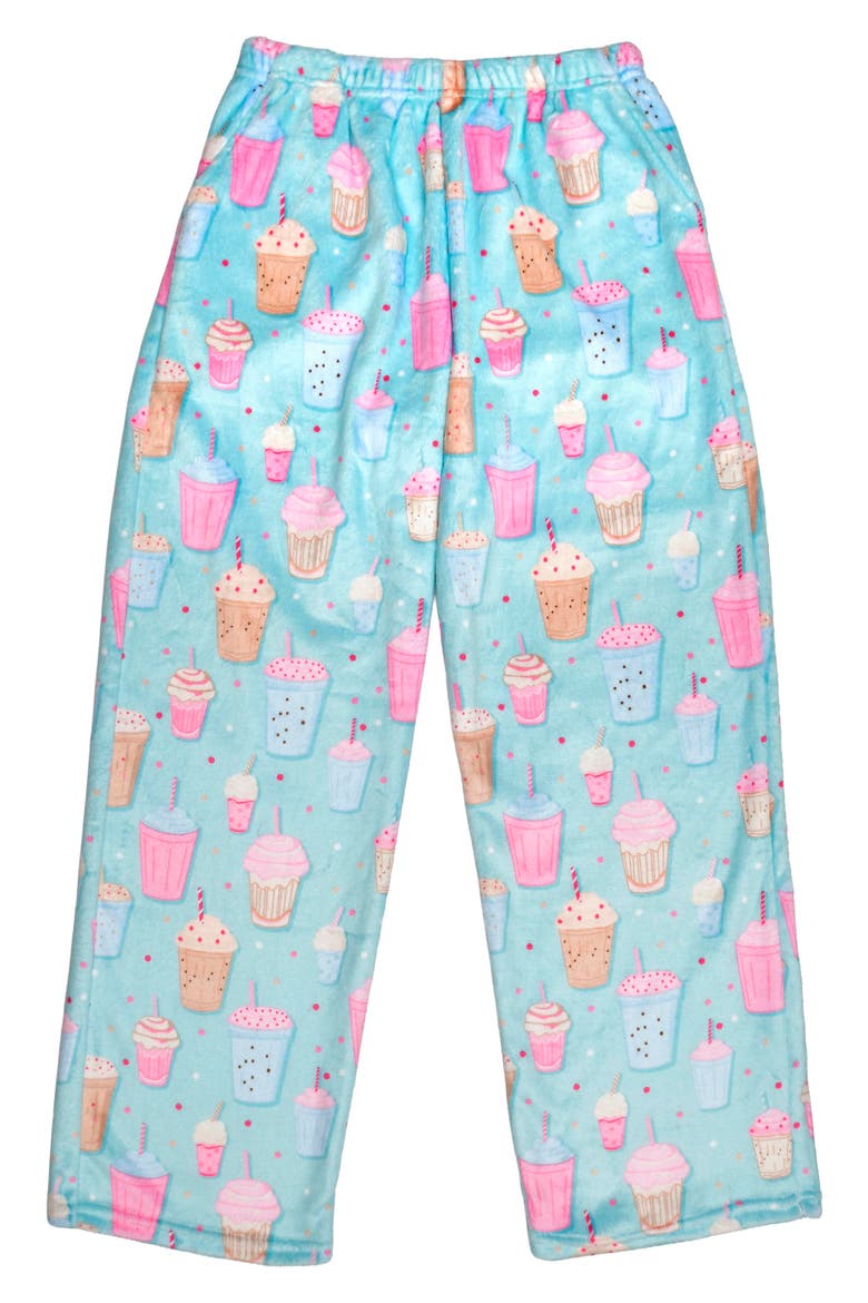 Kids' Milkshake Plush Pants, Main, color, BLUE MULTI