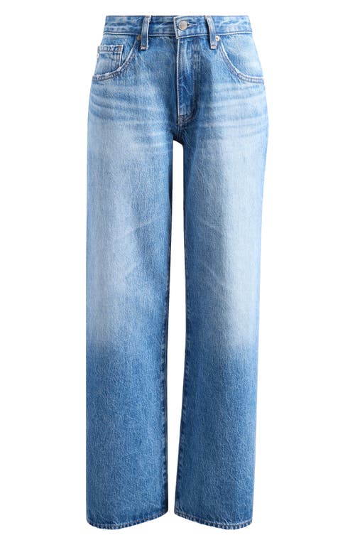 Ag Adria Low Rise Bgy Wide Leg Jeans In Blue