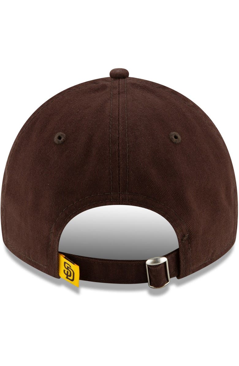 New Era Men's New Era Brown San Diego Padres Replica Core Classic 9TWENTY Adjustable Hat, Alternate, color, 
