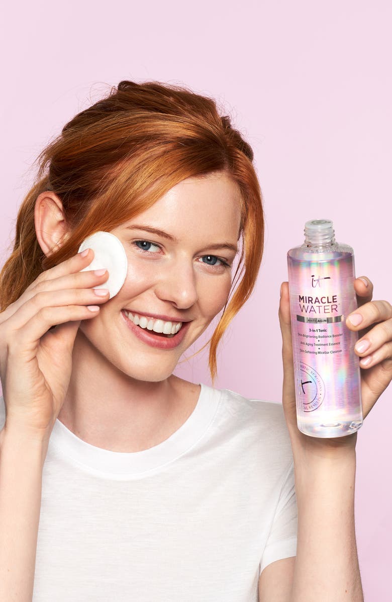IT Cosmetics Miracle Water 3-in-1 Tonic Face Booster, Essence & Cleanser, Alternate, color, 