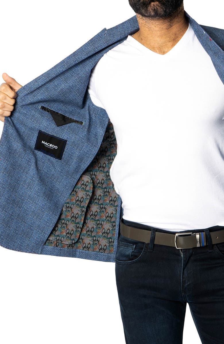 Maceoo Descartes Unconstructed Static Blue Blazer, Alternate, color, Blue