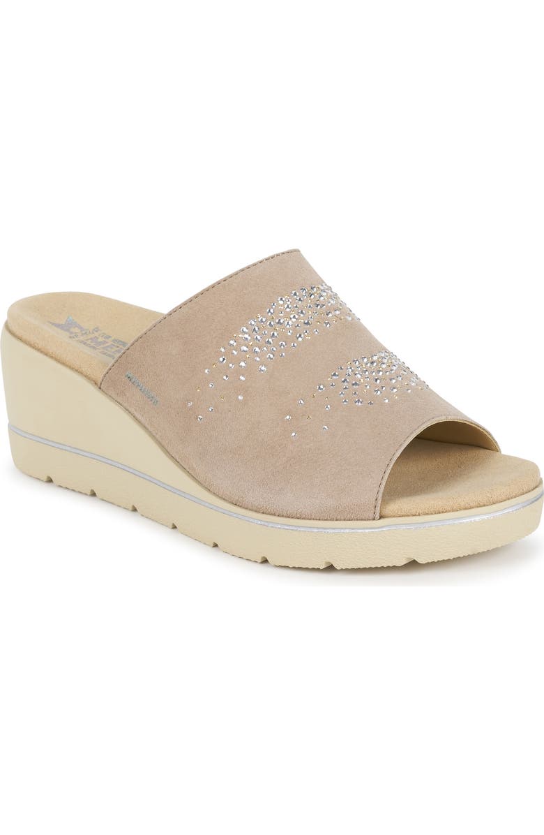 Mephisto Enzia Sparkle Wedge Slide Sandal, Main, color,