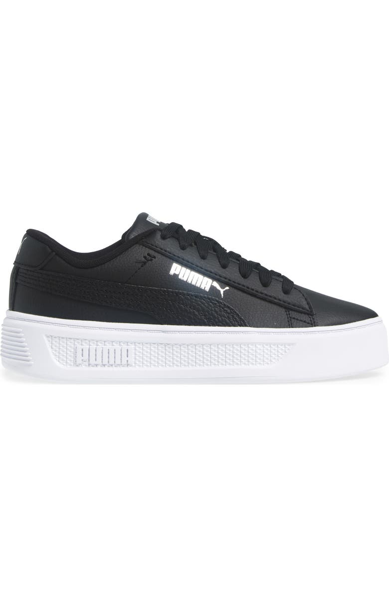 PUMA Smash Platform V3 Sneaker, Alternate, color, Puma Black-Puma Silver