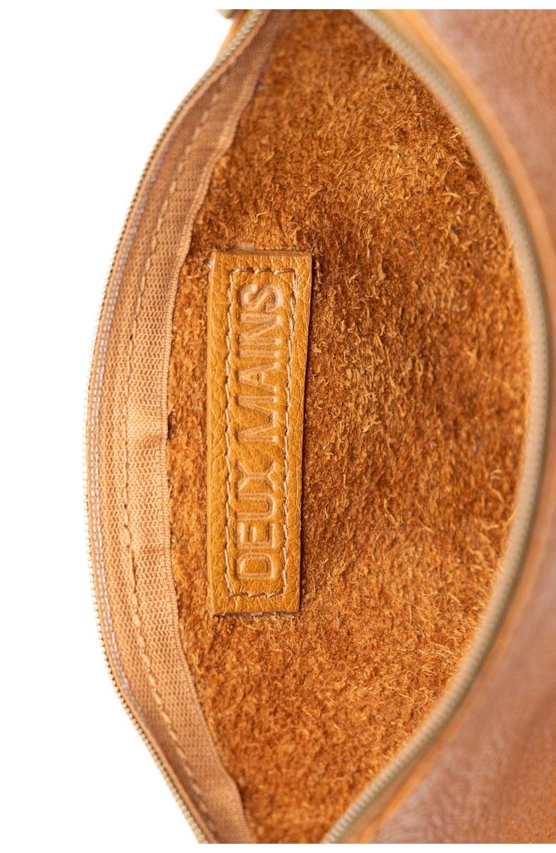 Deux Mains Large Pouch, Key Chain & Slim ID Bundle, Alternate, color, Cognac