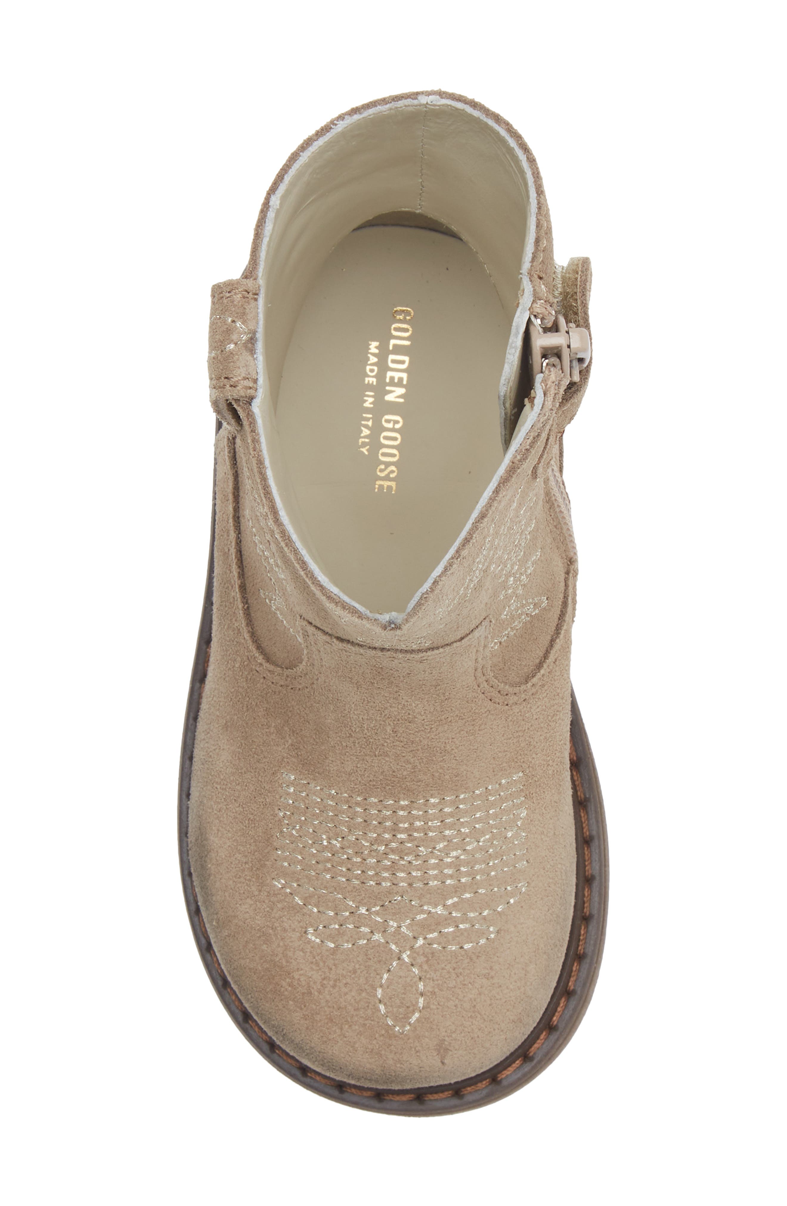 Golden Goose Kids' Wish Star Short Western Boot, Alternate, color, Dove Grey